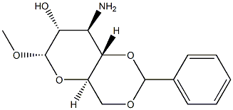 Methyl 3-amino-4-O,6-O-benzylidene-3-deoxy-α-D-glucopyranoside|