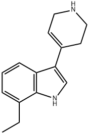 7-乙基-3-(1,2,3,6-四氢吡啶-4-基)-1H-吲哚, 460354-13-6, 结构式