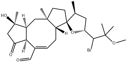 (18R)-19-Bromo-14,18-epoxy-3-hydroxy-20-methoxy-5-oxoophiobol-7-en-25-al|