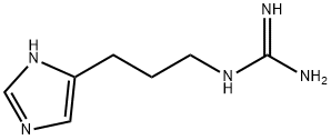 N-[3-(1H-イミダゾール-4-イル)プロピル]グアニジン 化学構造式