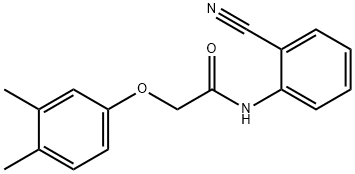 N-(2-cyanophenyl)-2-(3,4-dimethylphenoxy)acetamide Structure