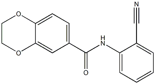 N-(2-cyanophenyl)-2,3-dihydro-1,4-benzodioxine-6-carboxamide Structure
