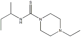 1-Piperazinecarbothioamide,4-ethyl-N-(1-methylpropyl)-(9CI) 结构式