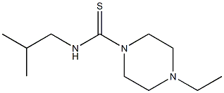 1-Piperazinecarbothioamide,4-ethyl-N-(2-methylpropyl)-(9CI) 化学構造式