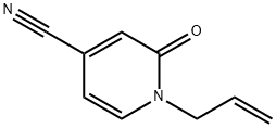 4-Pyridinecarbonitrile,1,2-dihydro-2-oxo-1-(2-propenyl)-(9CI) 结构式