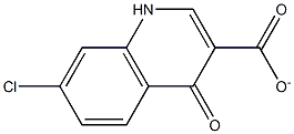 3-Quinolinecarboxylicacid,7-chloro-4-hydroxy-,ion(1-)(9CI),46394-07-4,结构式