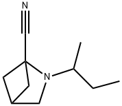 2-Azabicyclo[2.1.1]hexane-1-carbonitrile,2-(1-methylpropyl)-(9CI) 结构式