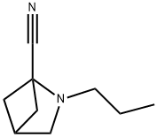 2-Azabicyclo[2.1.1]hexane-1-carbonitrile,2-propyl-(9CI) Structure