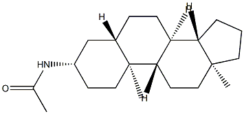 N-(5α-Androstan-3β-yl)acetamide Struktur