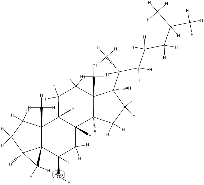 3α,5-シクロ-5α-コレスタン-6β-オール 化学構造式