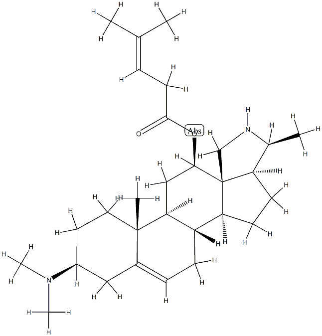 466-88-6 3β-(Dimethylamino)-23-norconanin-5-en-12β-ol 4-methyl-3-pentenoate