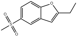 Benzofuran,2-ethyl-5-(methylsulfonyl)-(9CI),466677-89-4,结构式
