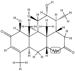 1β,11β,12α-Trihydroxypicras-3-ene-2,16-dione 结构式