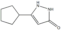 3H-Pyrazol-3-one,5-cyclopentyl-1,2-dihydro-(9CI) Structure