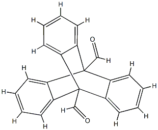 Triptycene-9,10-dicarboxaldehyde Struktur