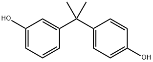 3,4'-(1-Methylethylidene)bisphenol Structure