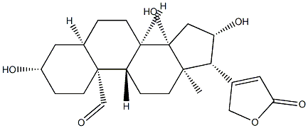 19-Oxo-3β,14,16β-trihydroxy-5β-card-20(22)-enolide|