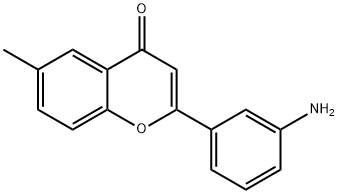4H-1-Benzopyran-4-one,2-(3-aminophenyl)-6-methyl-(9CI) Structure