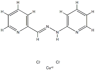 (pyridine-2-carboxaldehyde-2'-pyridylhydrazonato)copper(II) 结构式