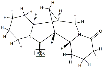 (7S,7aβ,14aα)-1,2,3,7,7a,8,9,10,11,14a-デカヒドロ-7α,14α-メタノ-4H,6H-ジピリド[1,2-a:1',2'-e][1,5]ジアゾシン-4,13(14H)-ジオン 化学構造式