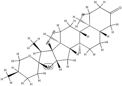 3-氧化-5,6-二氢薯蓣皂苷元, 470-07-5, 结构式