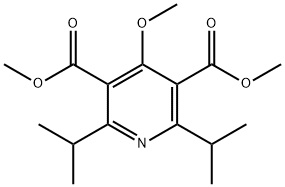 dimethyl2,6-diisopropyl-4-methoxy-3,5-pyridine-dicarboxylate Structure