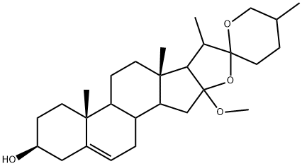 延龄草螺苷元 结构式