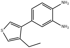 1,2-Benzenediamine,4-(4-ethyl-3-thienyl)-(9CI),471239-84-6,结构式