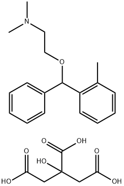 N,N-Dimethyl-2-[(o-methyl-α-phenylbenzyl)oxy]ethanamine/citric acid,(1:x) Struktur