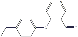 3-Pyridinecarboxaldehyde,4-(4-ethylphenoxy)-(9CI) Struktur