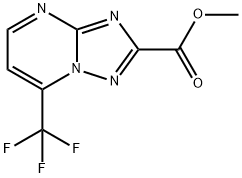 methyl 7-(trifluoromethyl)[1,2,4]triazolo[1,5-a]pyrimidine-2-carboxylate Struktur