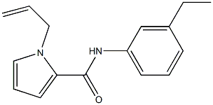 1H-Pyrrole-2-carboxamide,N-(3-ethylphenyl)-1-(2-propenyl)-(9CI) Struktur
