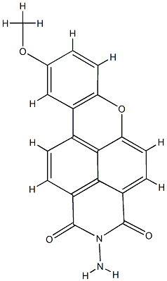 2-amino-9-methoxy-1H-xantheno[2,1,9-def]isoquinoline-1,3(2H)-dione Structure