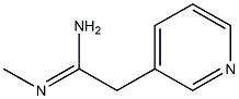 3-Pyridineethanimidamide,N-methyl-(9CI) 结构式