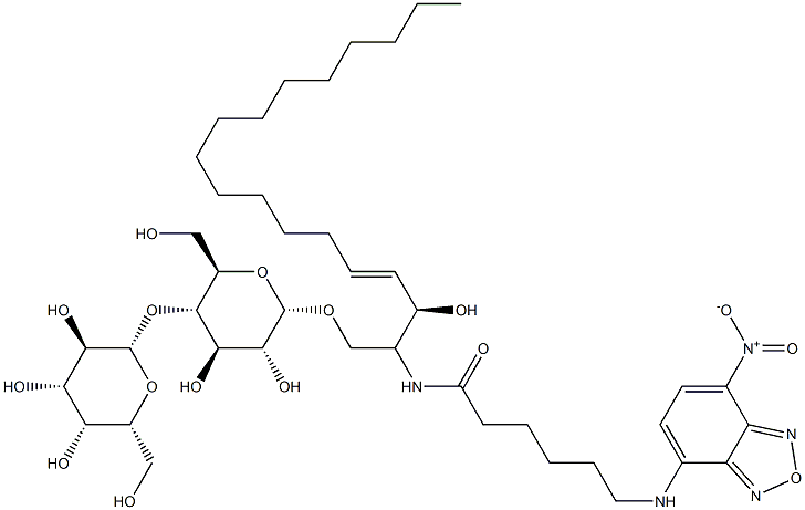 C6 NBD-Sphingosine, beta-D-lactosyl Structure