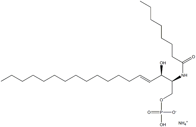 N-octanoyl-ceraMide-1-phosphate (aMMoniuM salt) Struktur