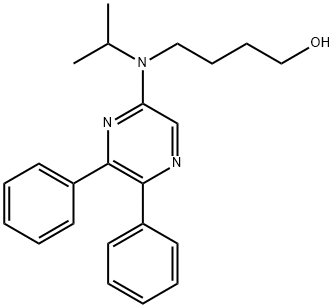 4-[(5,6-二苯基-2-吡嗪基)(1-甲基乙基L)氨基]-1-丁醇, 475086-75-0, 结构式