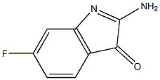 3H-Indol-3-one,2-amino-6-fluoro-(9CI) Struktur