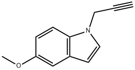1H-Indole,5-methoxy-1-(2-propynyl)-(9CI) Struktur