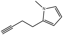 1H-Pyrrole,2-(3-butynyl)-1-methyl-(9CI) Struktur