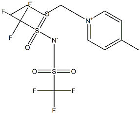 1-BUTYL-4-METHYLPYRIDINIUM BIS(TRIFLUOROMETHYLSULFONYL)IMIDE Structure