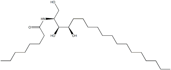 N-octanoyl 4-hydroxysphinganine (SaccharoMyces Cerevisiae) 化学構造式