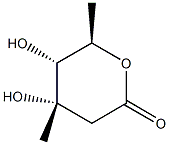 D-ribo-Hexonic acid, 2,6-dideoxy-3-C-methyl-, delta-lactone (9CI) 结构式