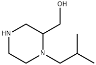 2-Piperazinemethanol,1-(2-methylpropyl)-(9CI) 化学構造式