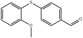 4-((2-甲氧苯基)硫代)苯(甲)醛,477256-35-2,结构式