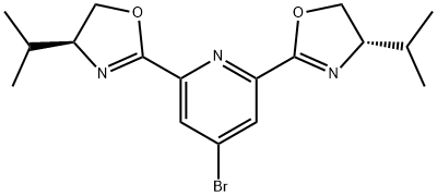 4-Bromo-2,6-bis[(4S)-4,5-dihydro-4-(1-methylethyl)-2-oxazolyl]-pyridine, 95% 化学構造式