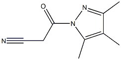 1H-Pyrazole,1-(cyanoacetyl)-3,4,5-trimethyl-(9CI) Structure