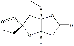 D-lyxo-Hepturonic acid, 2,5-anhydro-3,6-dideoxy-2,4-di-C-ethyl-, gamma-lactone (9CI) Structure