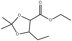 Pentonic acid, 4,5-dideoxy-2,3-O-(1-methylethylidene)-, ethyl ester (9CI) Struktur