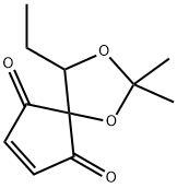 1,3-Dioxaspiro[4.4]non-7-ene-6,9-dione,4-ethyl-2,2-dimethyl-(9CI) Structure